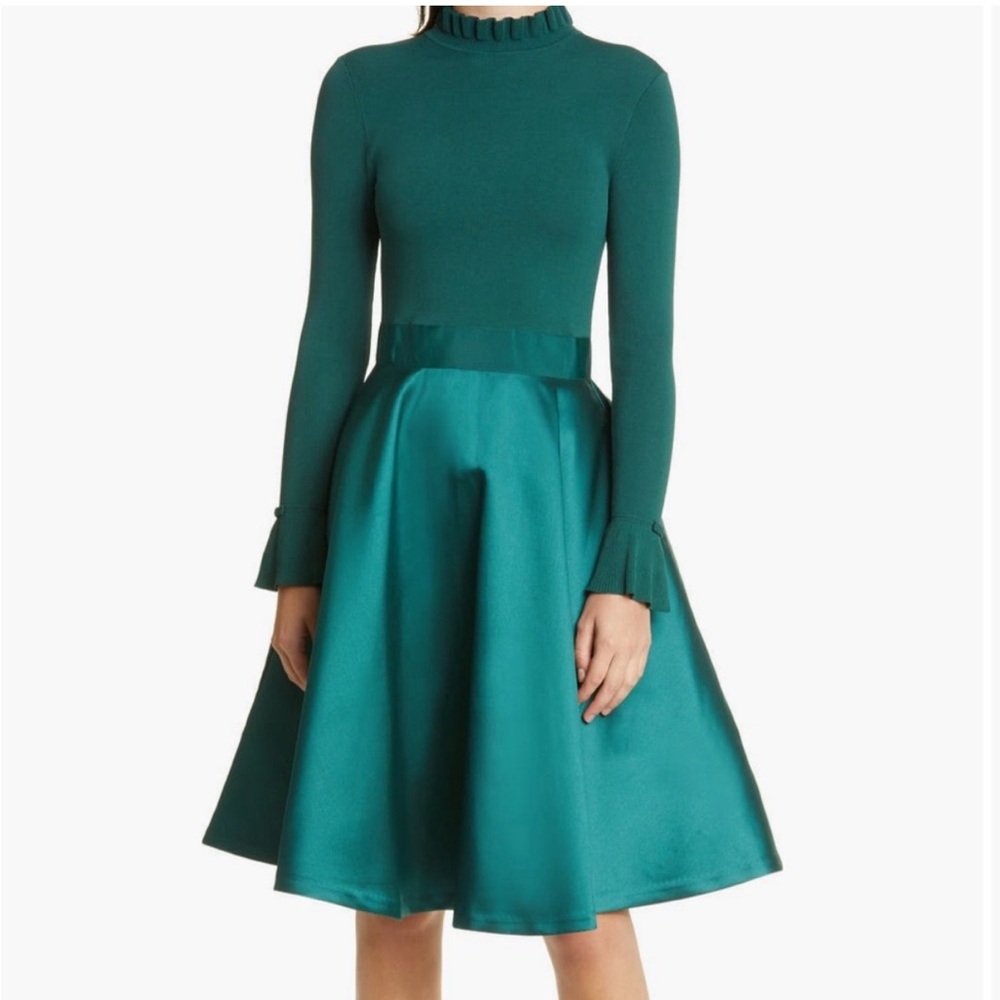 Ted Baker Deep Teal Long Sleeve Dress